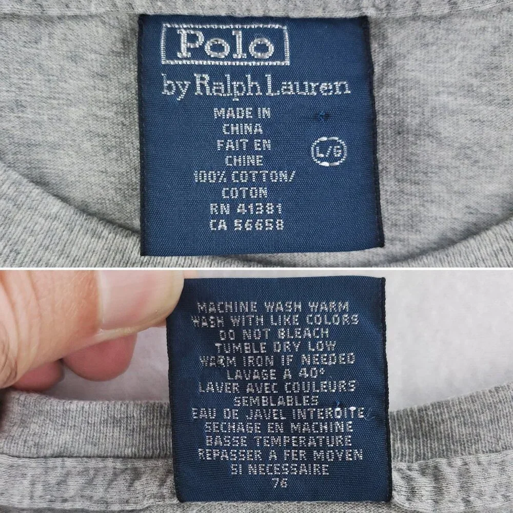 Polo Bear By Ralph Lauren Vintage T-Shirt Prep Men's Large